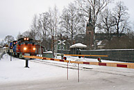 Bild: Tåg från Grycksbo ankommer Falun 2007