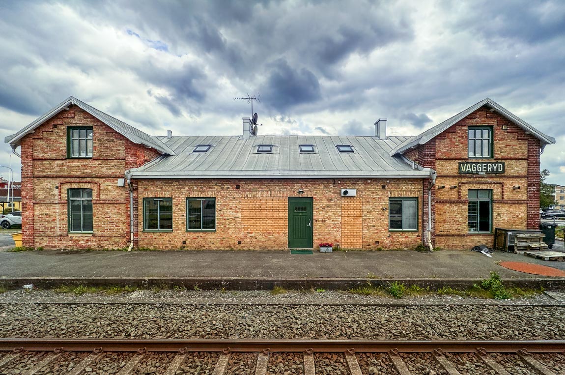 Bild: Stationshuset i Vaggeryd 2024