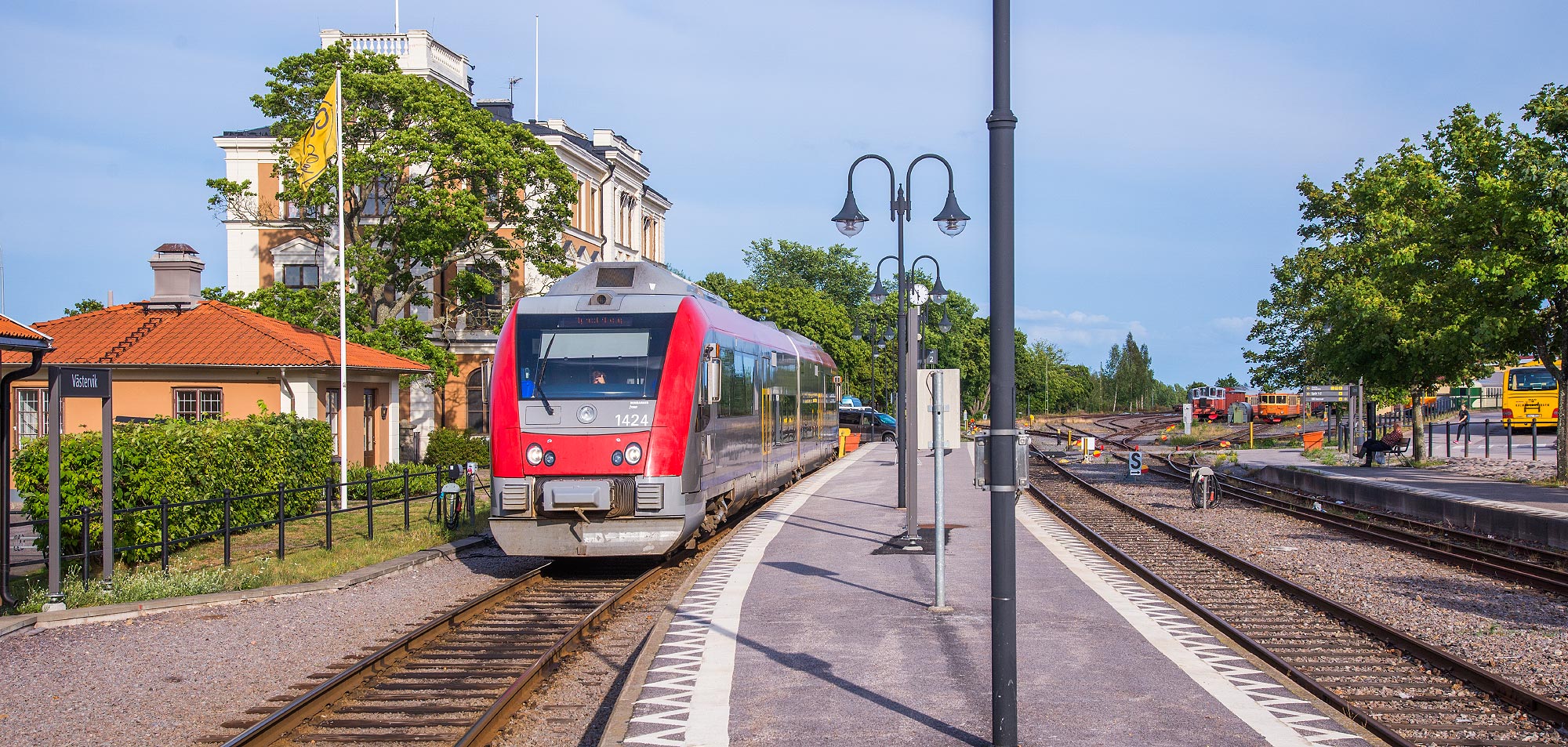 Kustpilen inväntar avgång i Västervik 2014