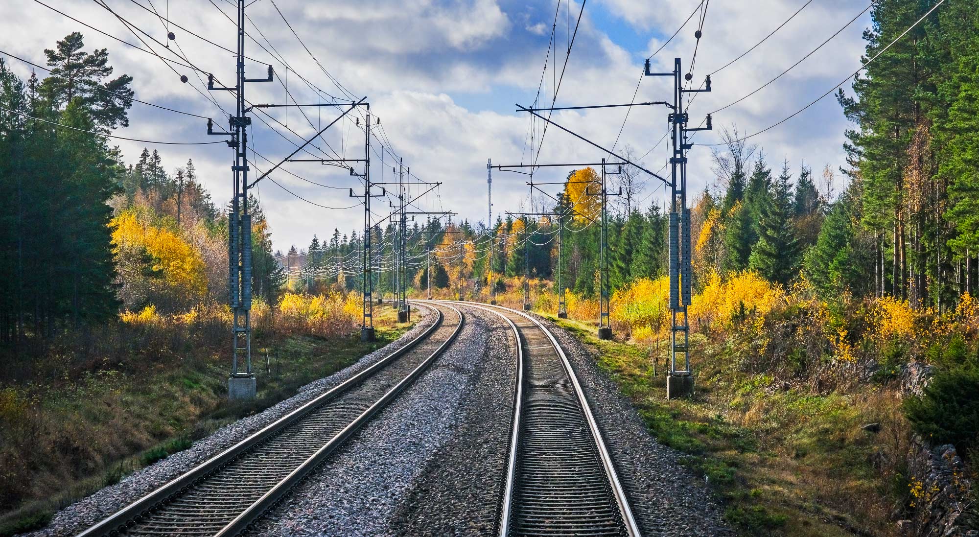 Vy från Västra stambanan mellan Skövde och Hallsberg