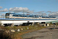 Bild: Tåg mot Strömstad på Marieholmsbron 2003