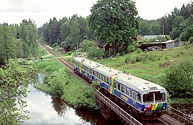 Bild: Y1-tåg mellan Eksjö och Hultsfred