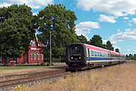 Bild: Tåg mot Linköping passerar Gullringen