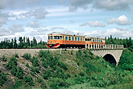 Bild: Tåg med Y8 norr om Dorotea 1975 