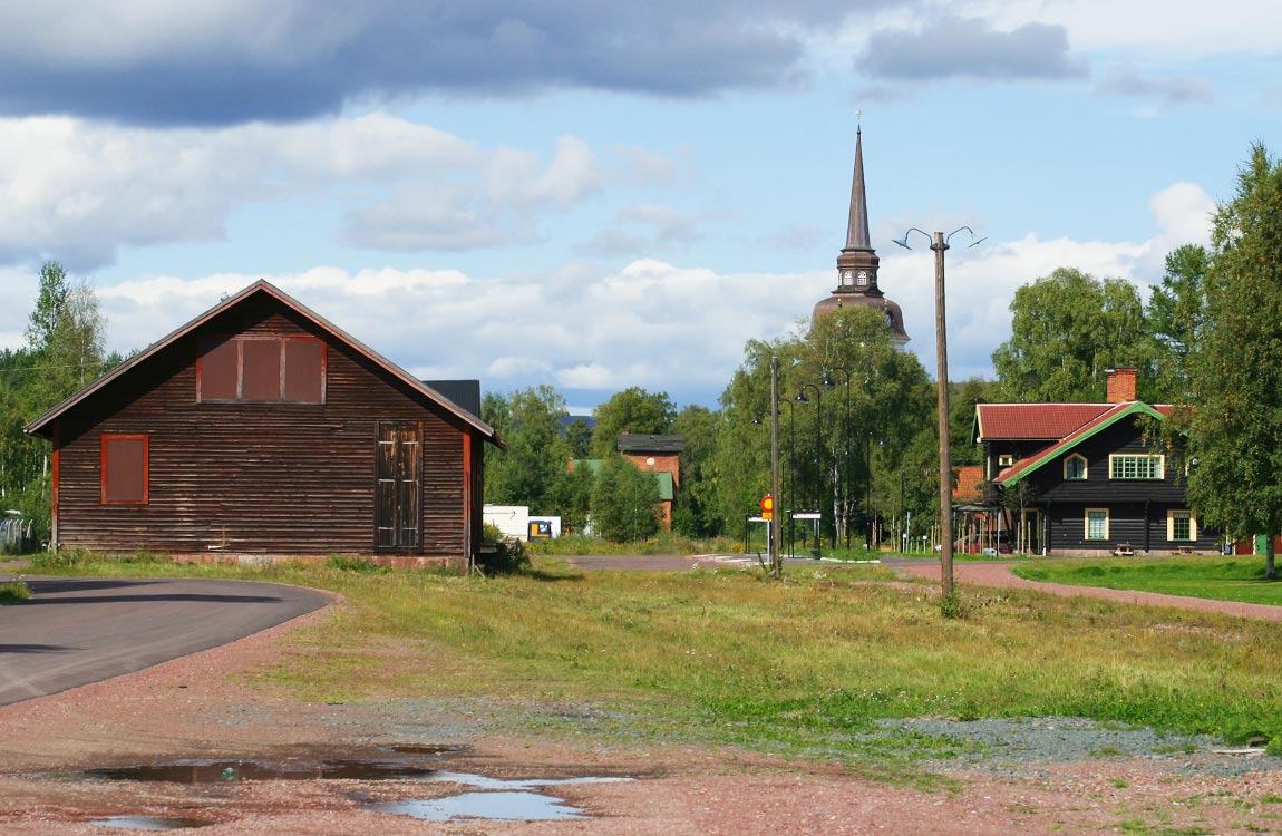 Bild: Det f d stationsområdet i Älvdalen 2003