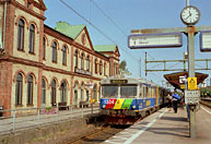 Bild: Tåg mot Nässjö i Halmnstad