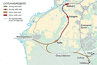 Bild: Karta över Citytunneln med anslutningar