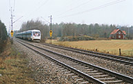 Bild: X2000-tåg nära Mölnbo 2003
