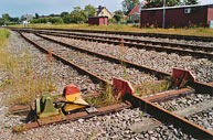 Bild: Spårspärr i Sandbäck 2004