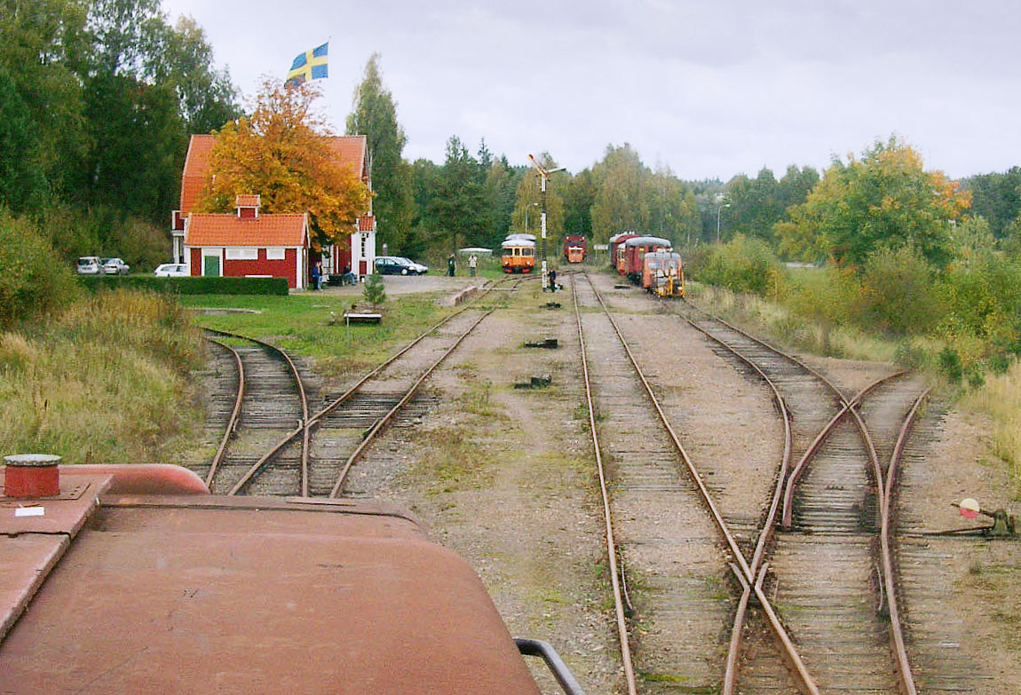 Bild: Stationsområdet i Svanskog oktober 2004