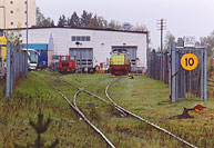 Bild: Svensk Tågtekniks verkstad i Vetlanda 2004