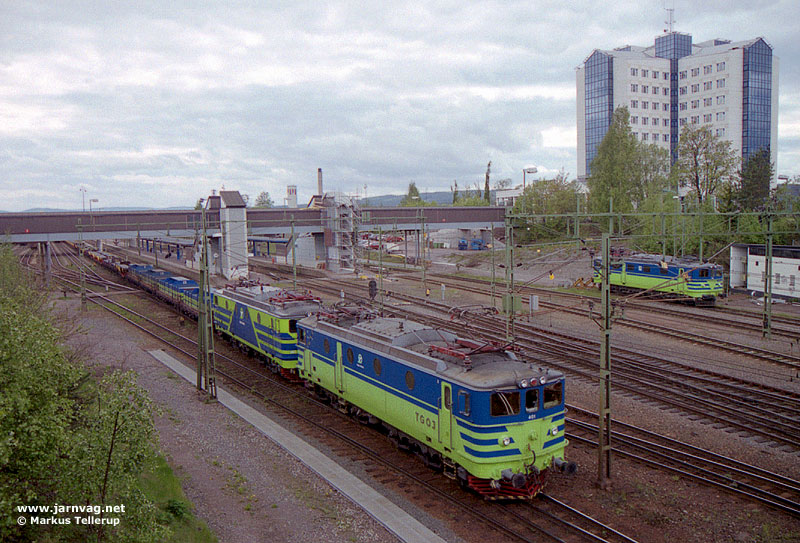 Bild: Stålämneståg i Borlänge