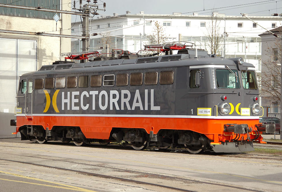 Bild: Hector Rail 142 104-9 i Linz i Österrike 2006