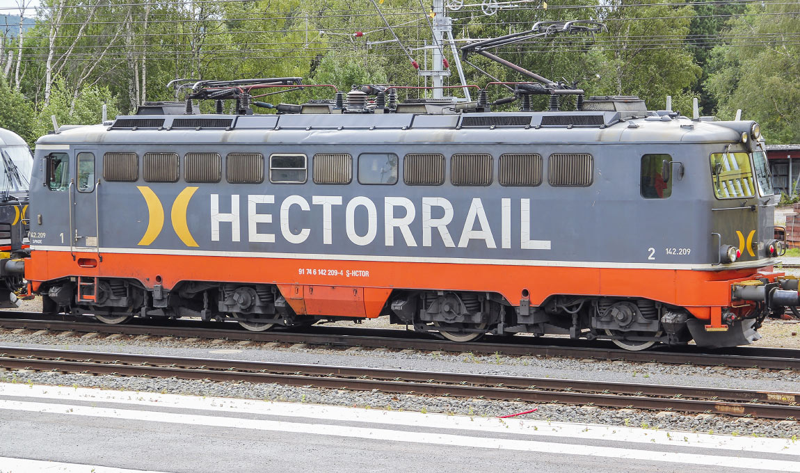 Bild: Hector Rail 142 209-4 i Ånge 2021