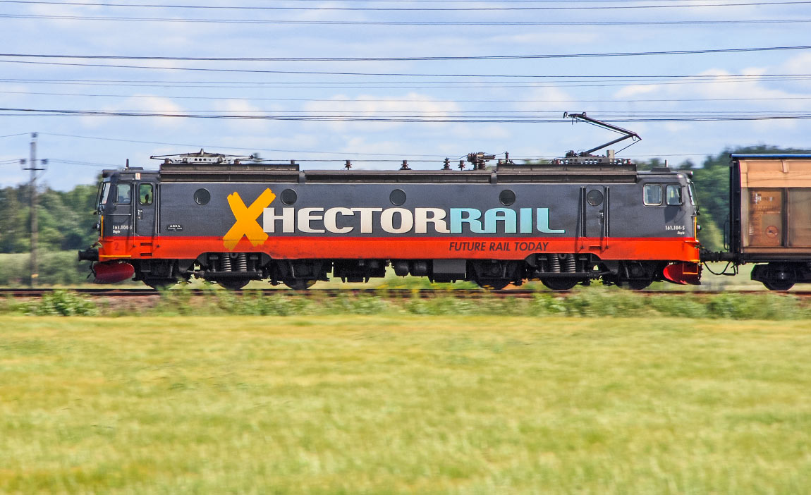 Bild: Hector Rail 161 104-5 vid Sannahed 2007