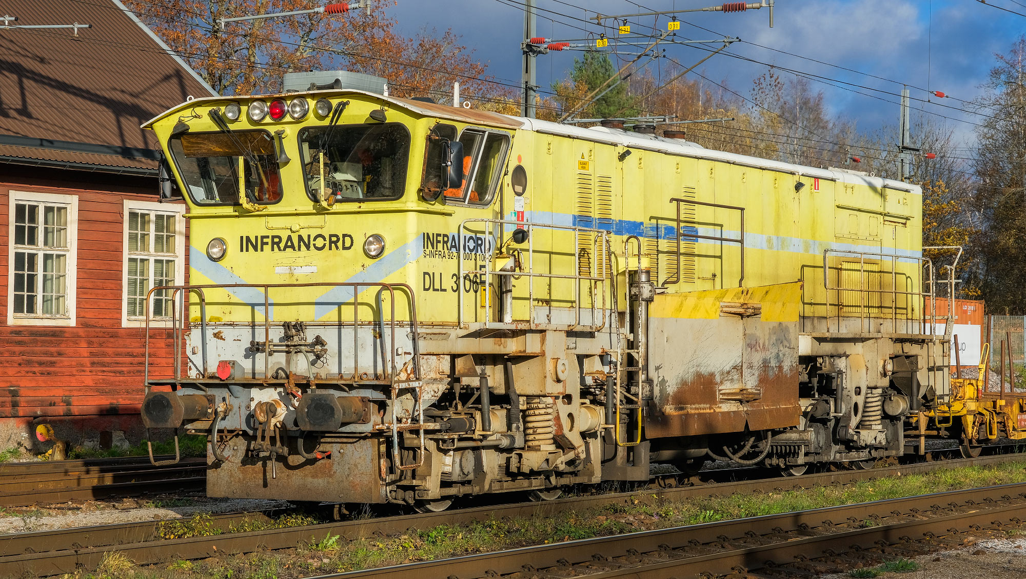 Bild: Infranord DLL 3106E i Hallsberg 2021