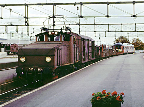 Bild: SJ Hg 553 i Malmö 1988