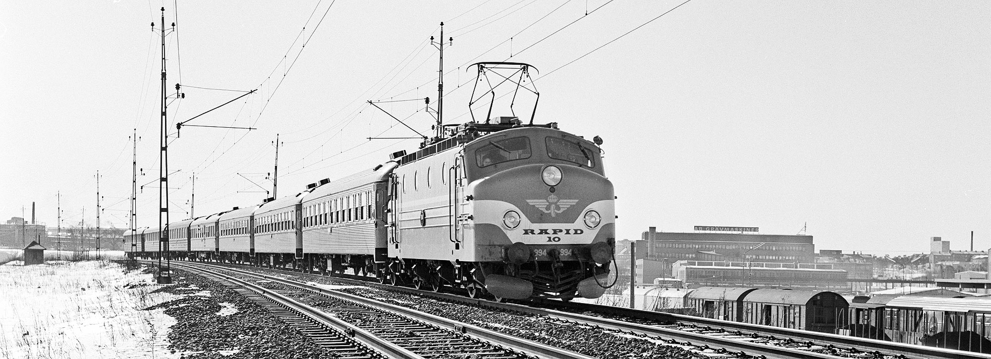 Ra 994 med persontåg 1962