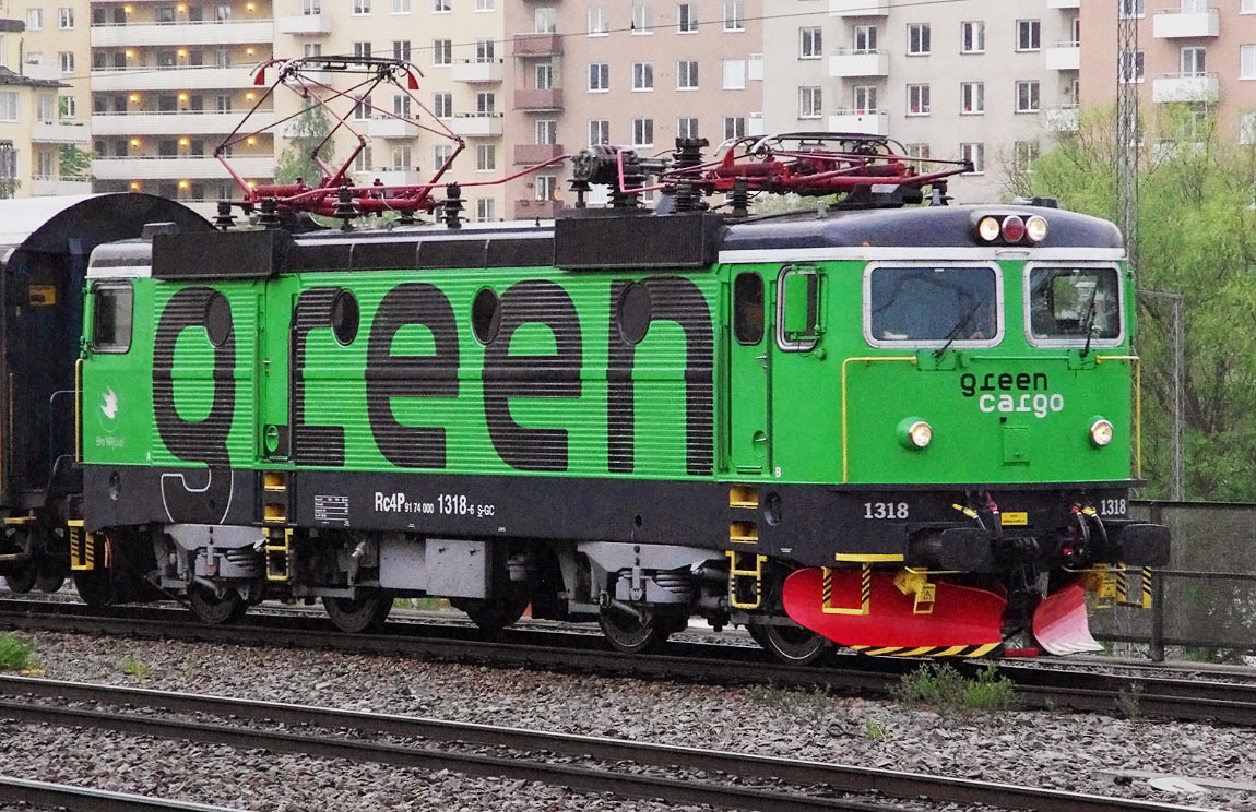 Bild: Green Cargo Rc4P 1318 i Stockholm 2012