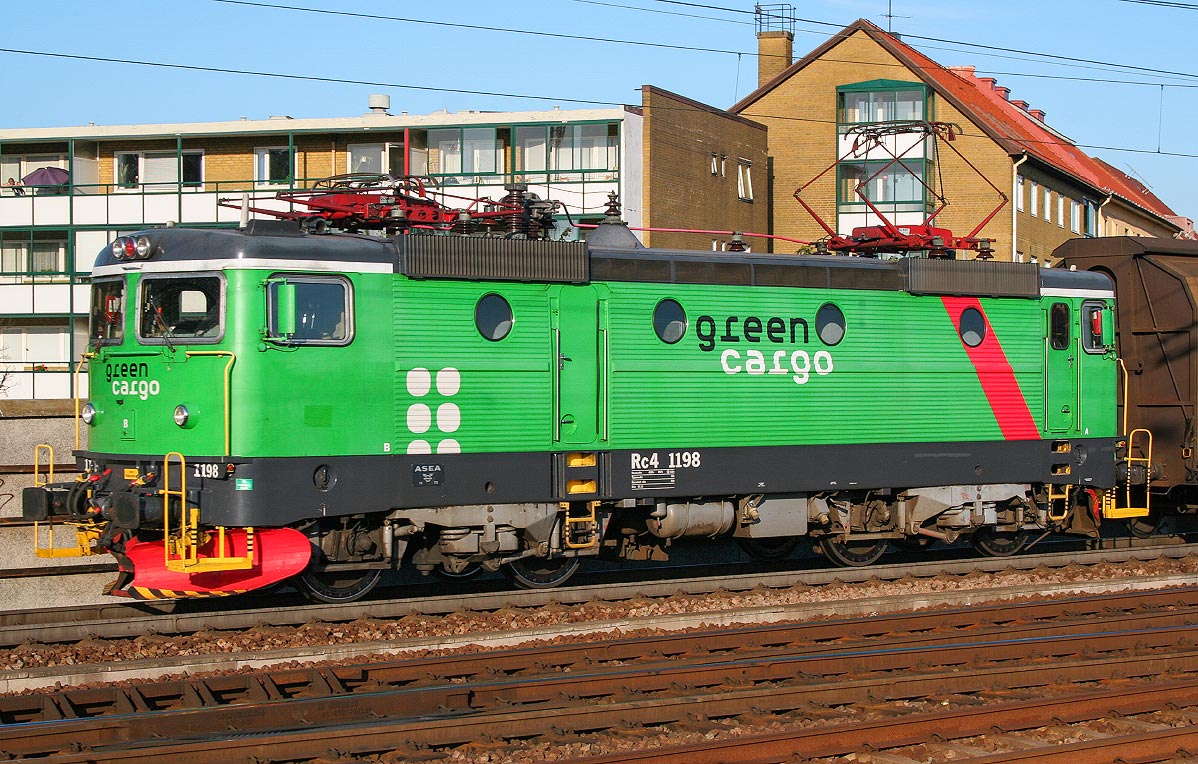 Bild: Green Cargo Rc4 1198 i Malmö 2009