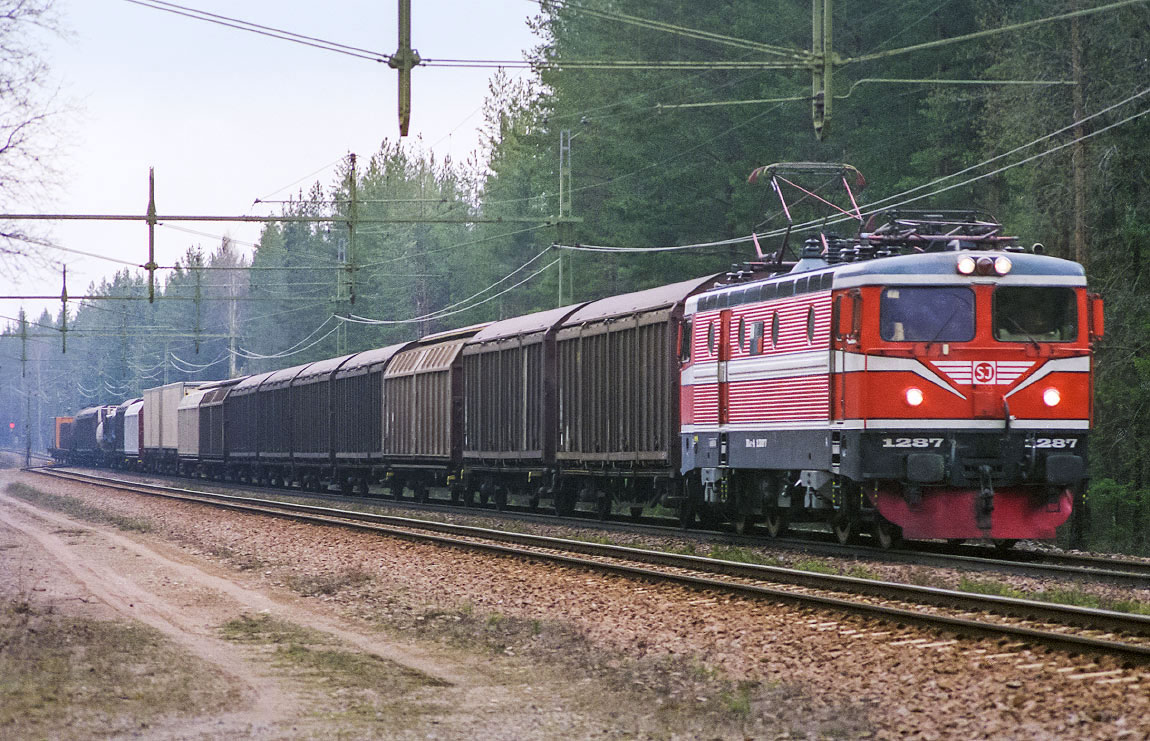 Bild: Rc4 1287 i Medskogsheden 1989