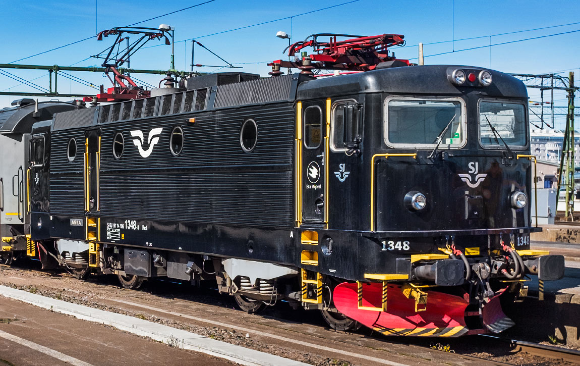 Bild: SJ Rc6 1348 i Göteborg 2016