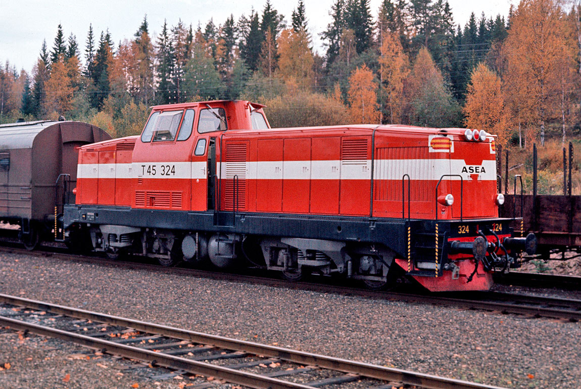 Bild: T45 324 i Repbäcken 1971