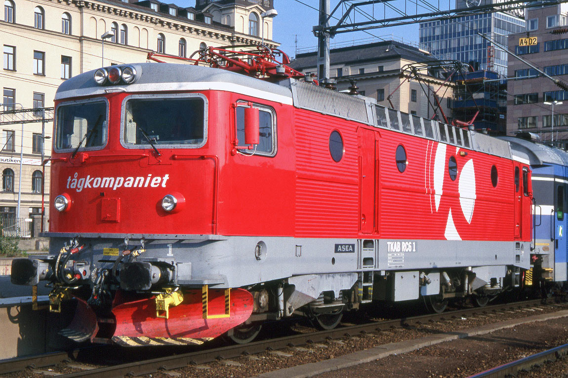 Bild: Tågkompaniet Rc6 1 i Stockholm 2002
