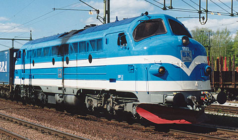 Bild: BK Tåg TMY 1111 i Kristinehamn 2001
