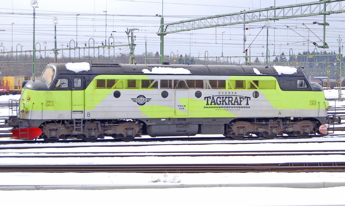 Bild: Svensk Tågkraft TMY 1111 i Nässjö 2011
