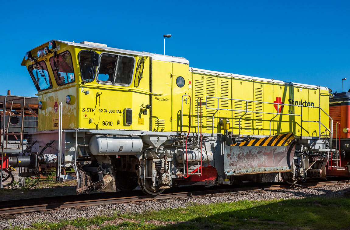 Bild: Strukton Rail Tc 9510 i Kristinehamn 2016