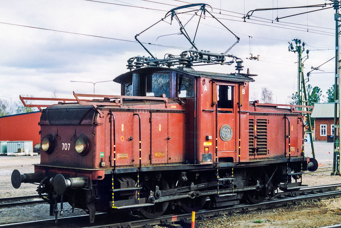 Bild: SJ Ub 707 i Boden 1990