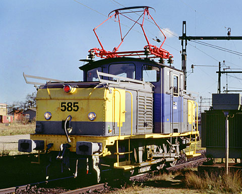 Bild: Ue 585 i Malmö 1988