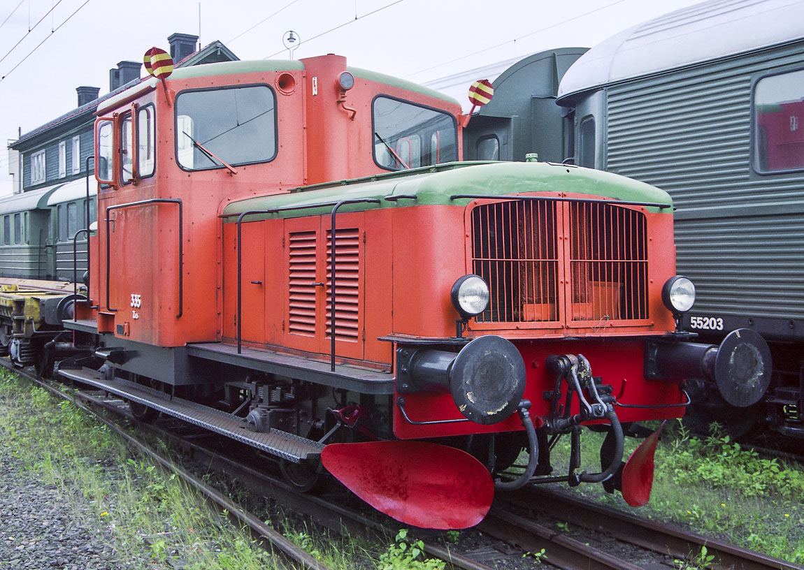 Bild: SJ Z43 335 som museilok i Grängesberg 2003