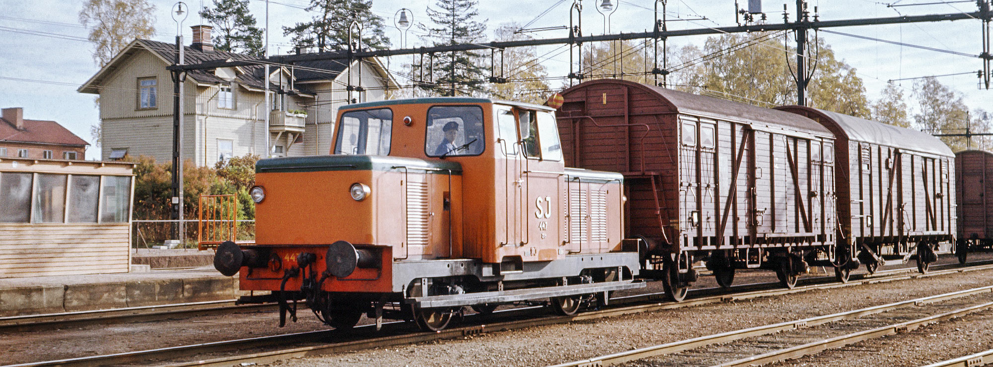 SJ Z43 447 i Åkers Styckebruk 1968