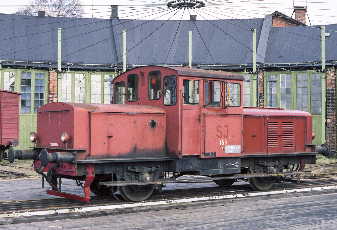 Bild: Z49 158 som museifordon i Gävle 1989