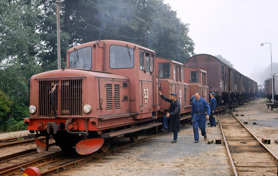 Bild: Z4t växlar i Karlshamn 1974