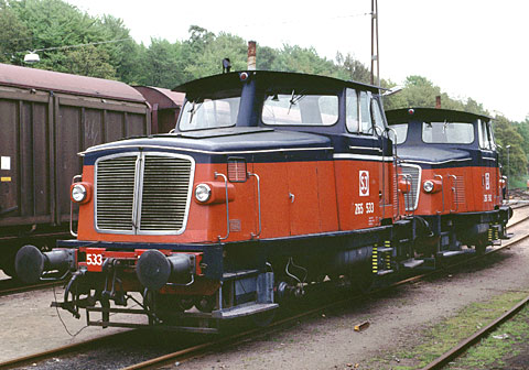 Bild: Z65 533+502 i Karlshamn 1990