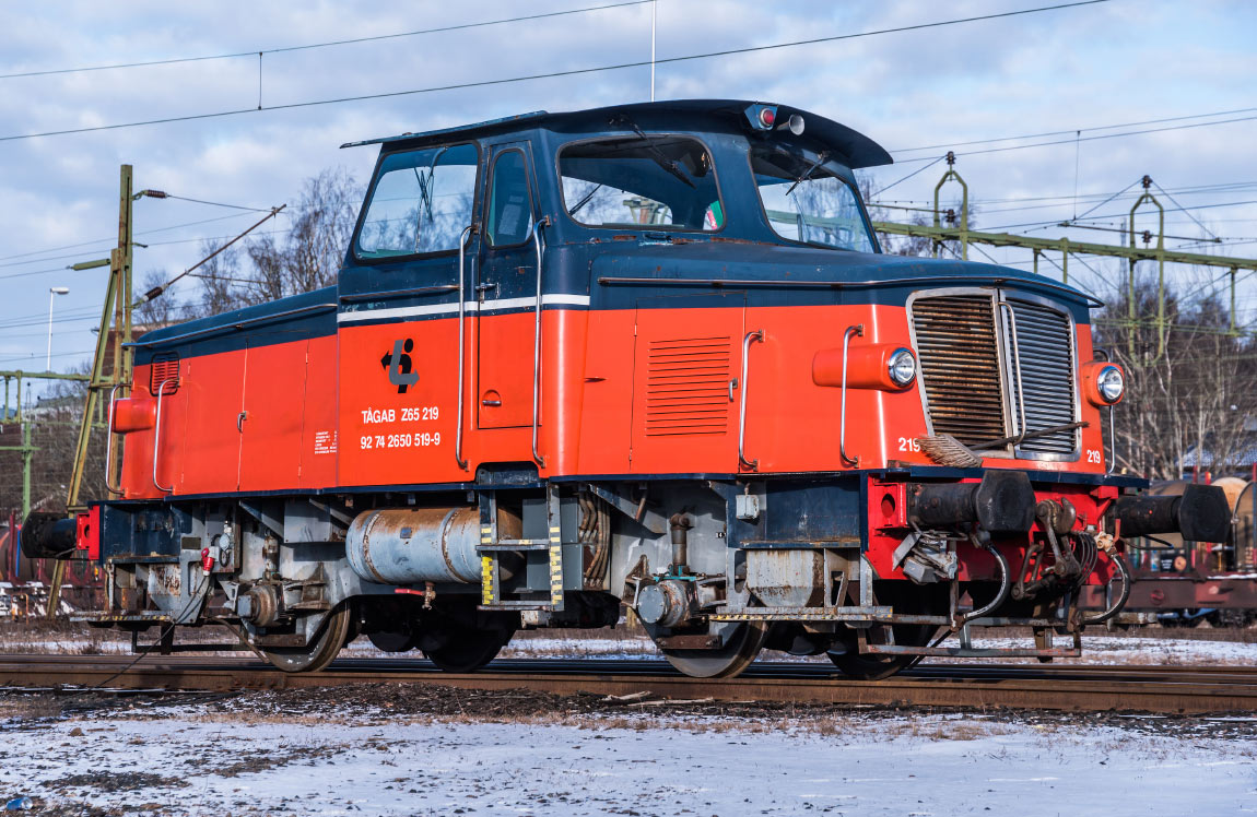 Bild: Tågab Z65 219 i Kristinehamn 2018