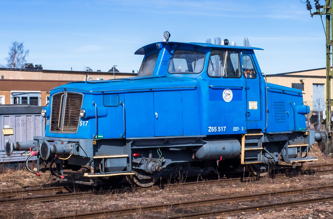 Bild: Tjustbygdens järnvägsförening Z65 517 i Norrköping 2018