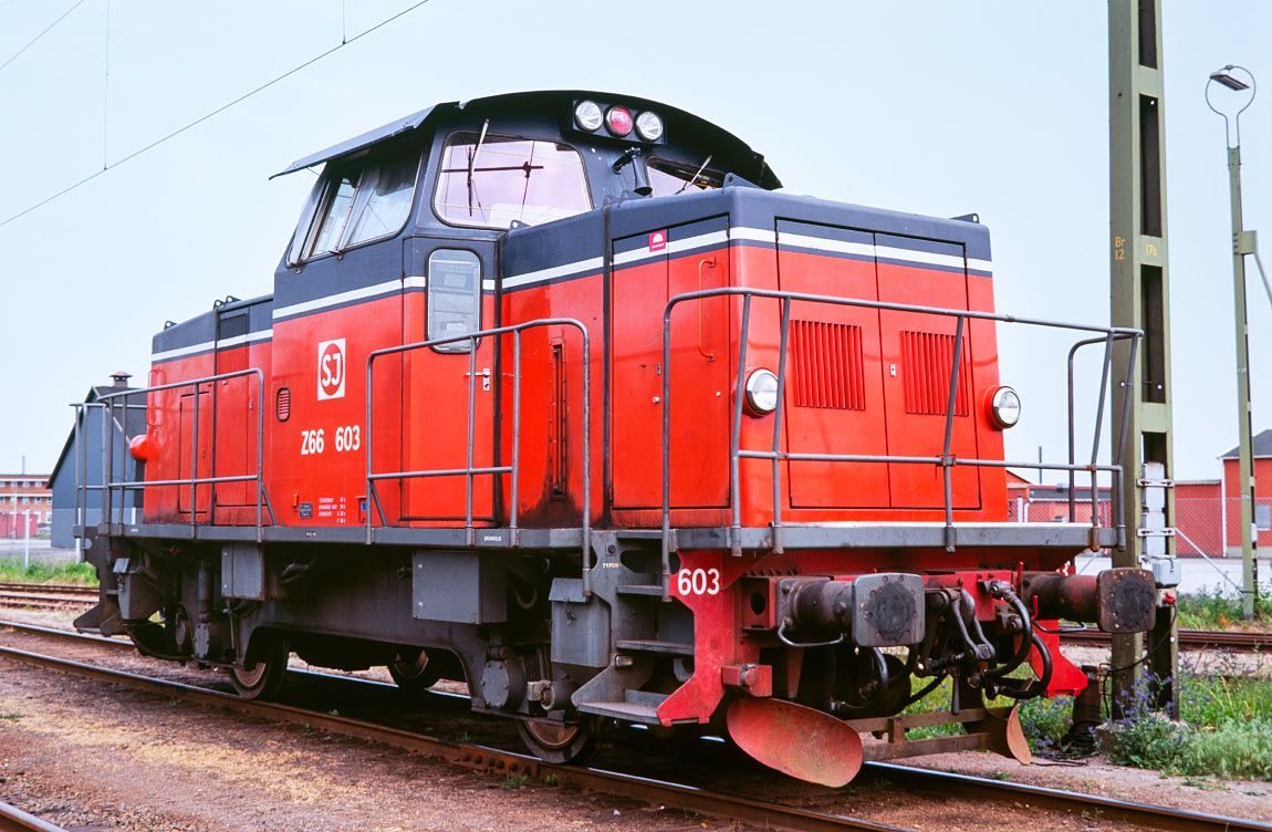 Bild: SJ Z66 603 i Landskrona 1993