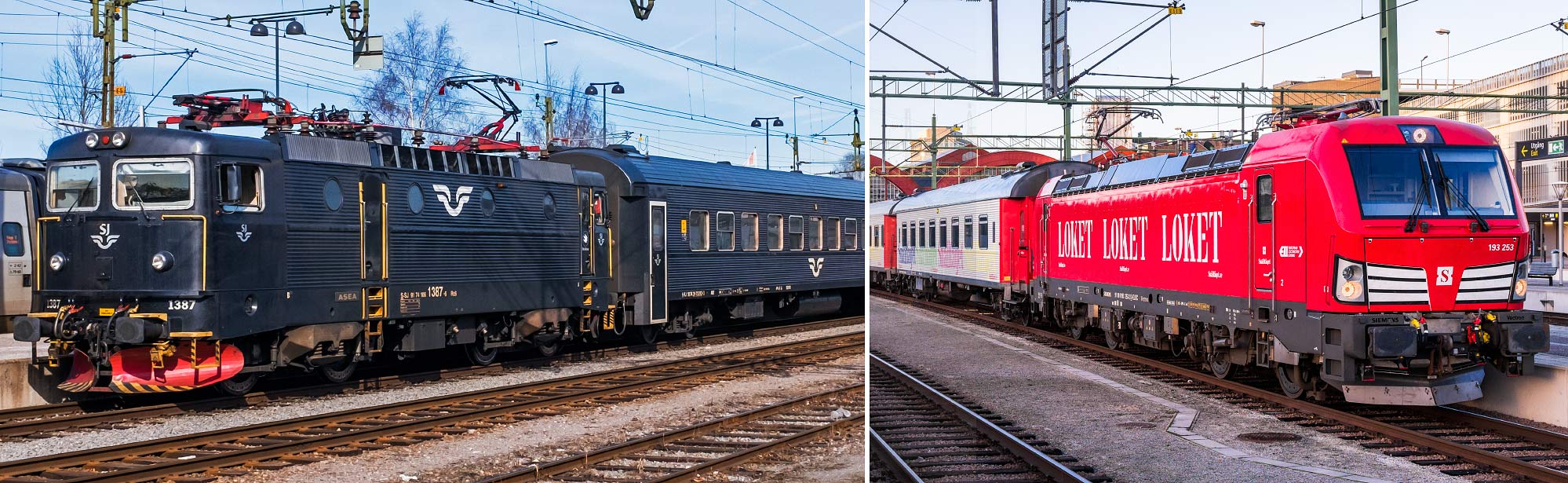 SJ och Snälltåget loktåg SJ och Snälltåget loktåg