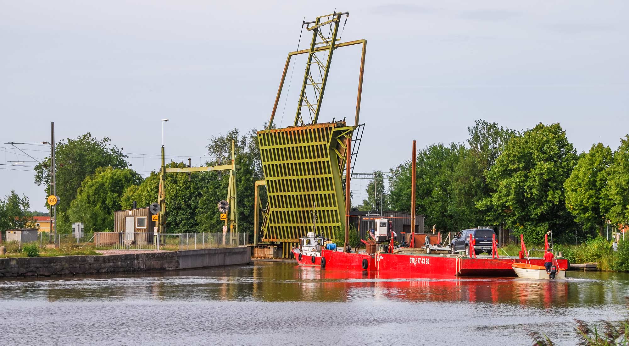 Bild: Broöppning i Töreboda