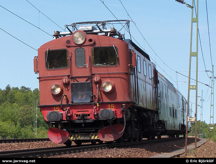 Bild: Tågkompaniet Da 15 med panoramavagnar