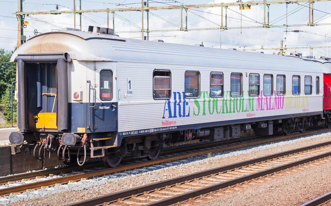 Bild: Snälltåget AB3K 4872 i Nässjö 2014