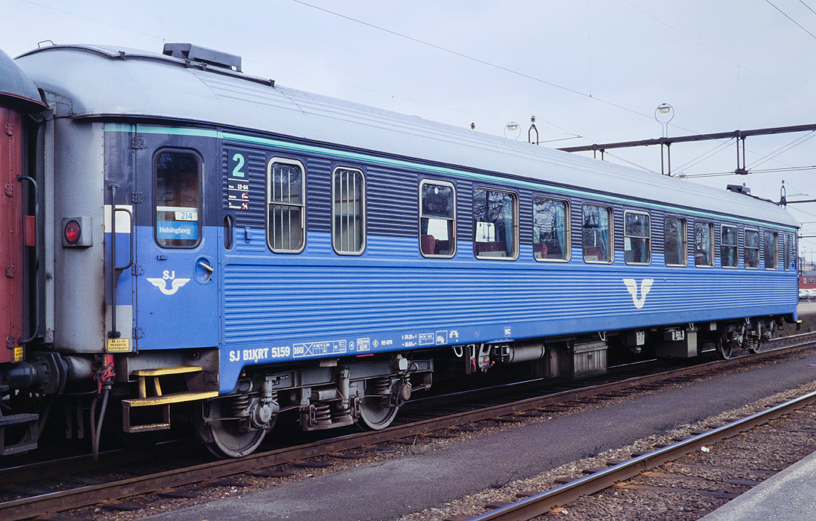 Bild: SJ B1KRT 5159 i Malmö 1993