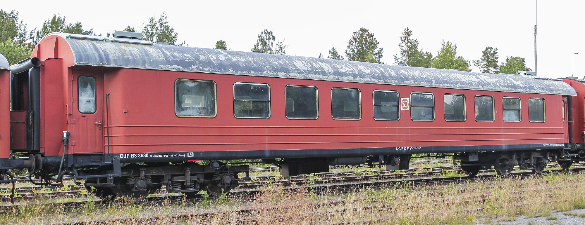 B3 3680 som museivagn i Storuman 2021