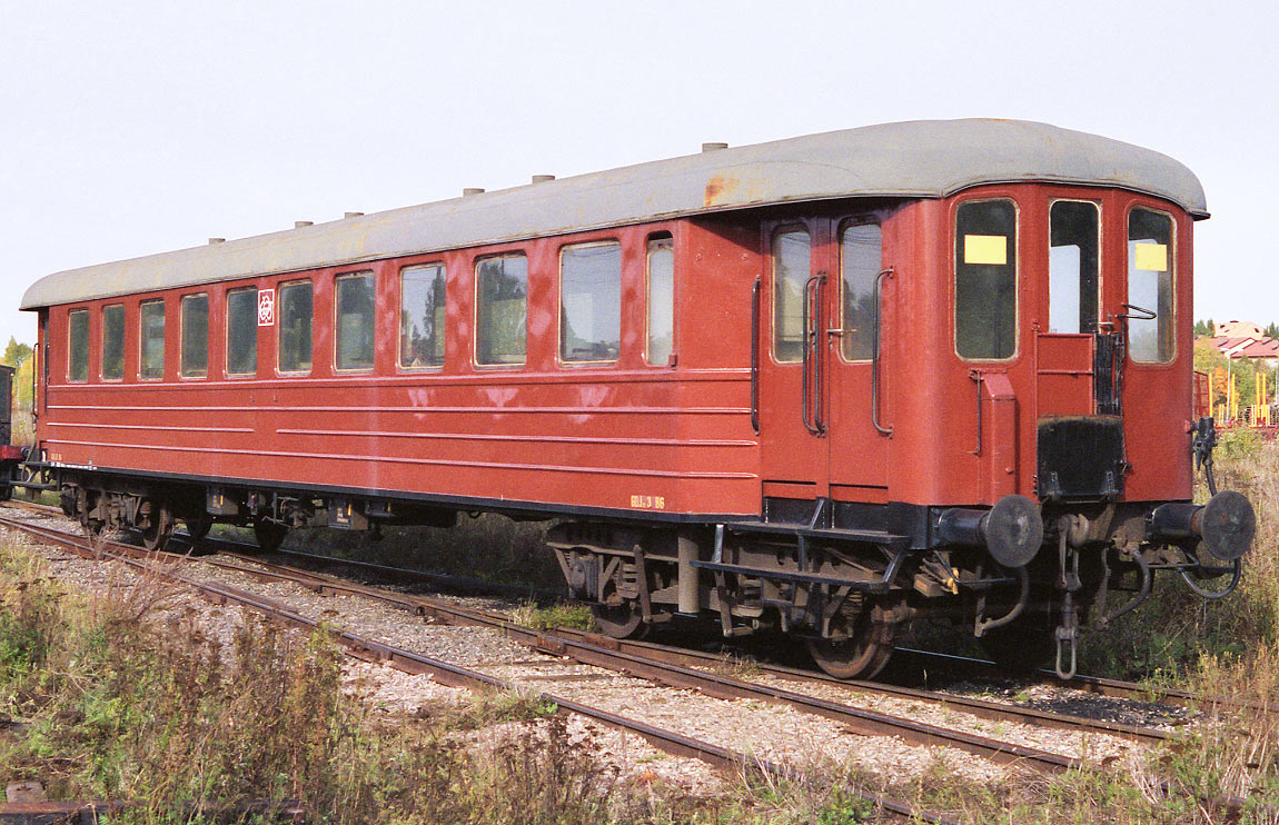 Bild: B6 3341 som museivagn i Gävle 1988