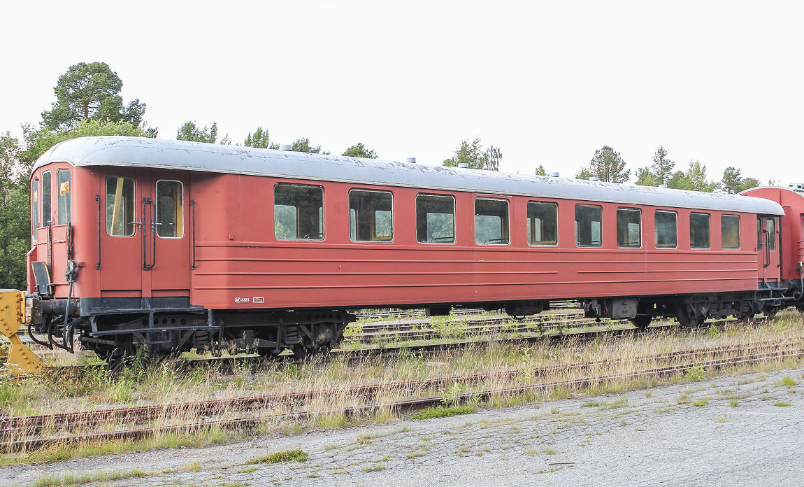 Bild: B6 3323 som museivagn i Storuman 2021