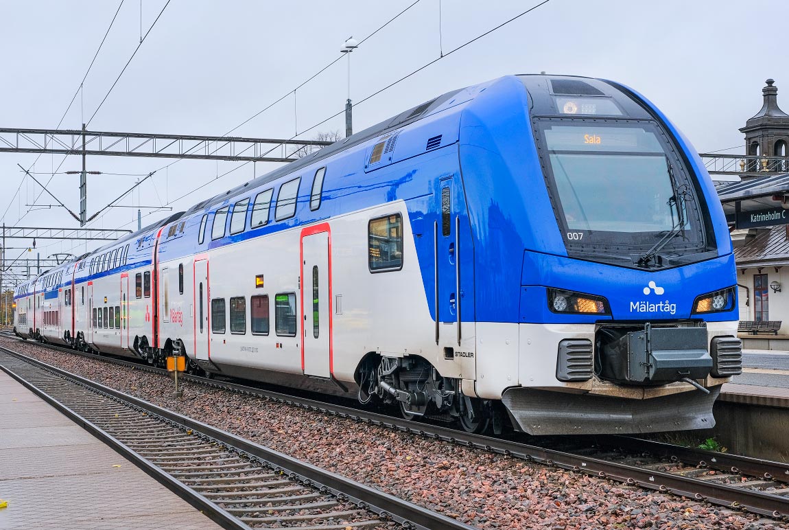 Bild: Mälartåg ER1 007 i Katrineholm 2021